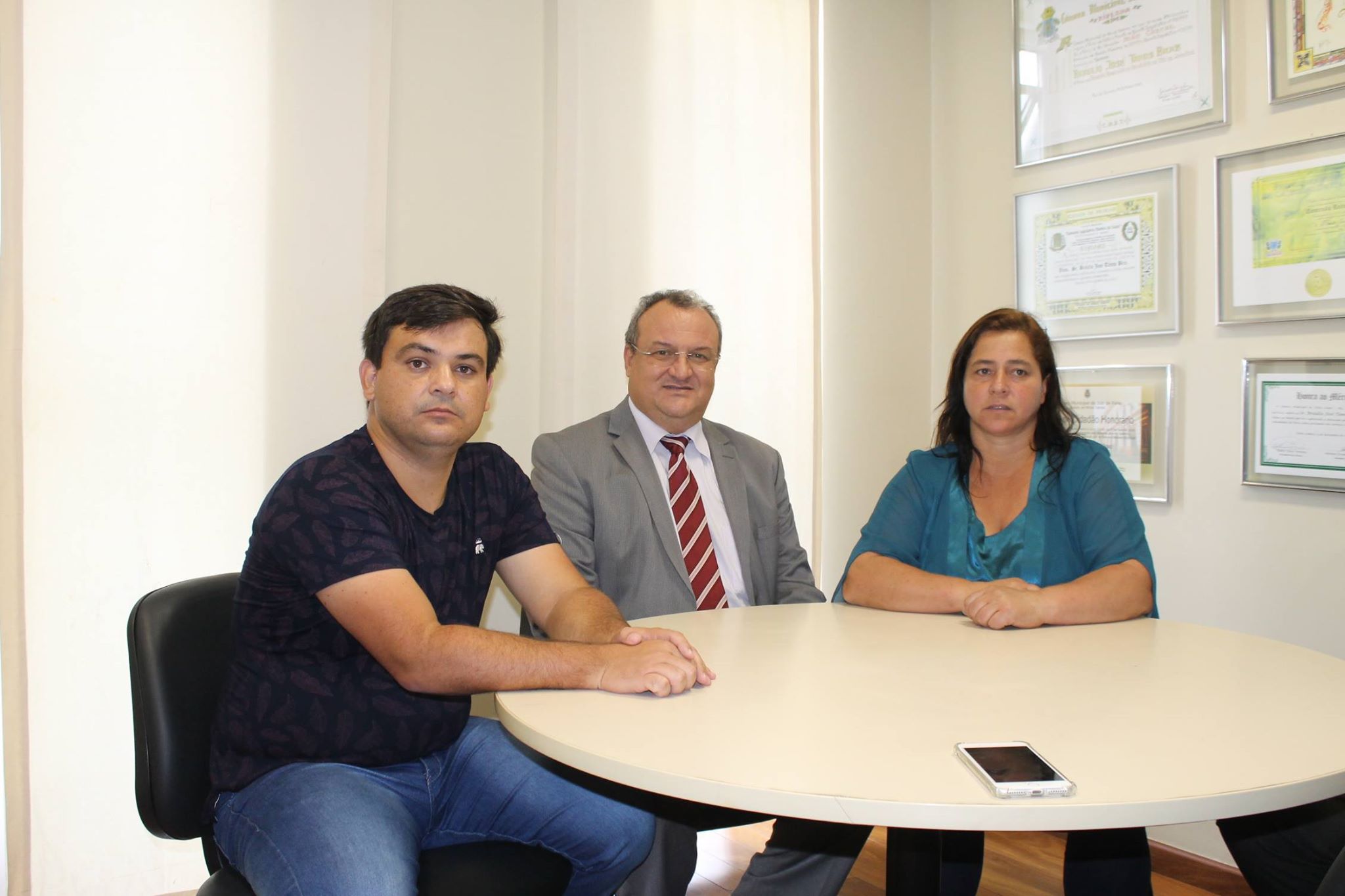 Vereadores de Maria da F&eacute; visitam gabinete do deputado Braulio Braz