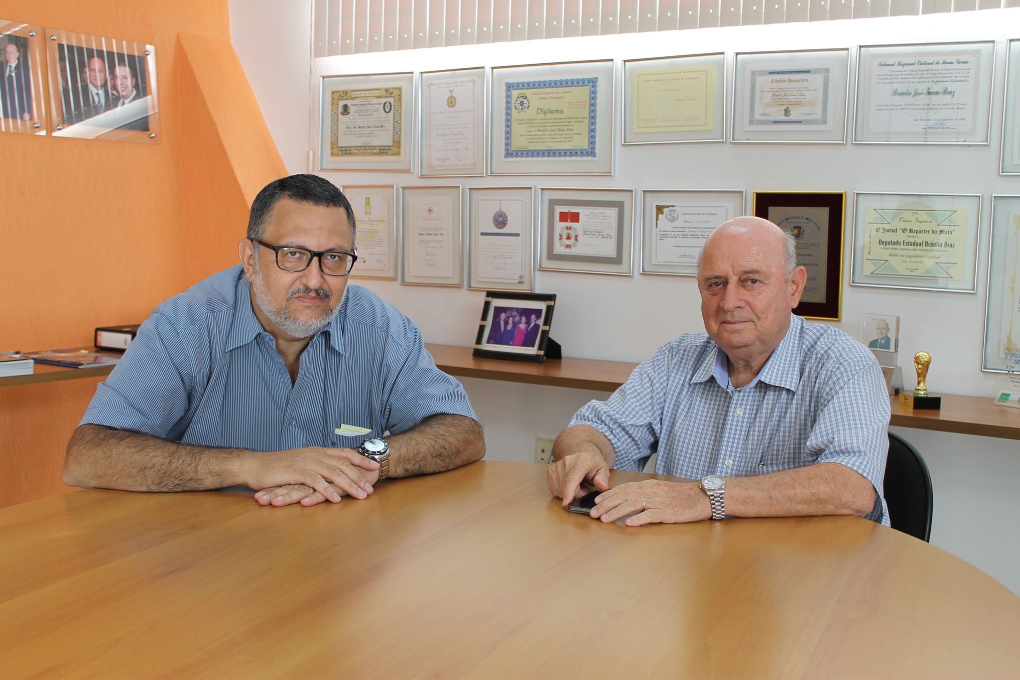 Deputado Braulio Braz se re&uacute;ne com delegado de Muria&eacute;