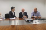 Deputado Braulio Braz e prefeito de Goianá participam de reunião na Copasa