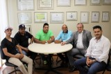 Prefeito eleito em Cambuquira visita gabinete do deputado Braulio Braz