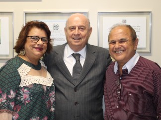 Prefeita Sueli e lideranças de Faria Lemos visitam deputado Braulio Braz